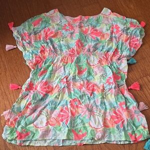 Floral Multicolor Top with Tassels